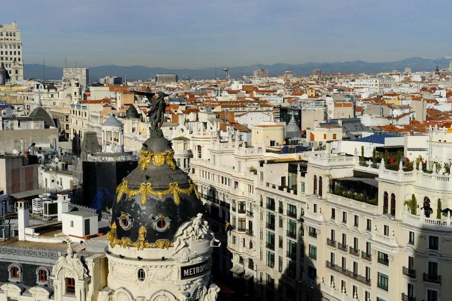 vista general de la ciudad de Madrid